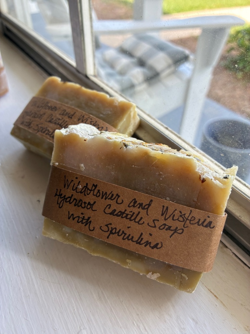 WILDFLOWER + WISTERIA hydrasol all natural bath Soap yellow flower farm